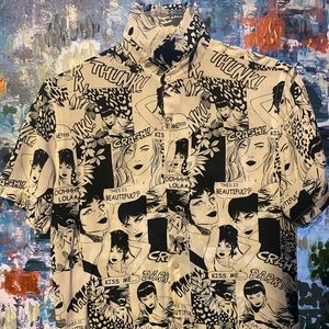 Comic Art/Pop Art Button up
